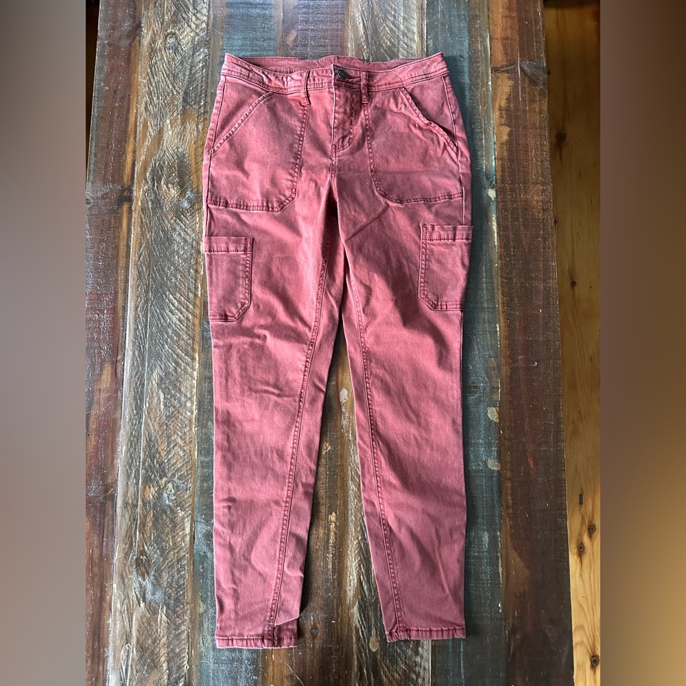 Faded‎ Glory Women’s 6 Utility Skinny Rusty Nail Chino Pants | SKU 0593